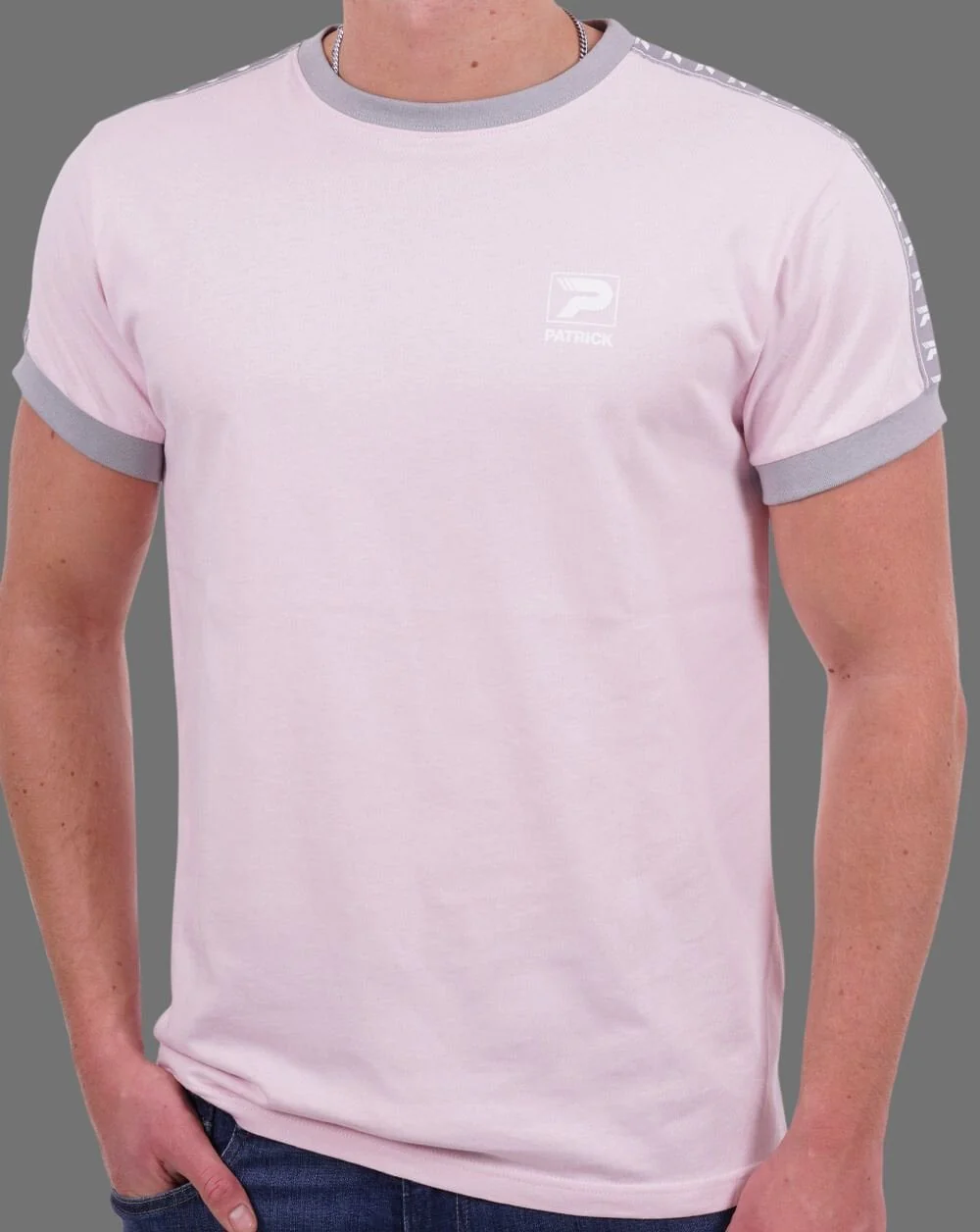 Patrick Taped Sleeve T-shirt Pink