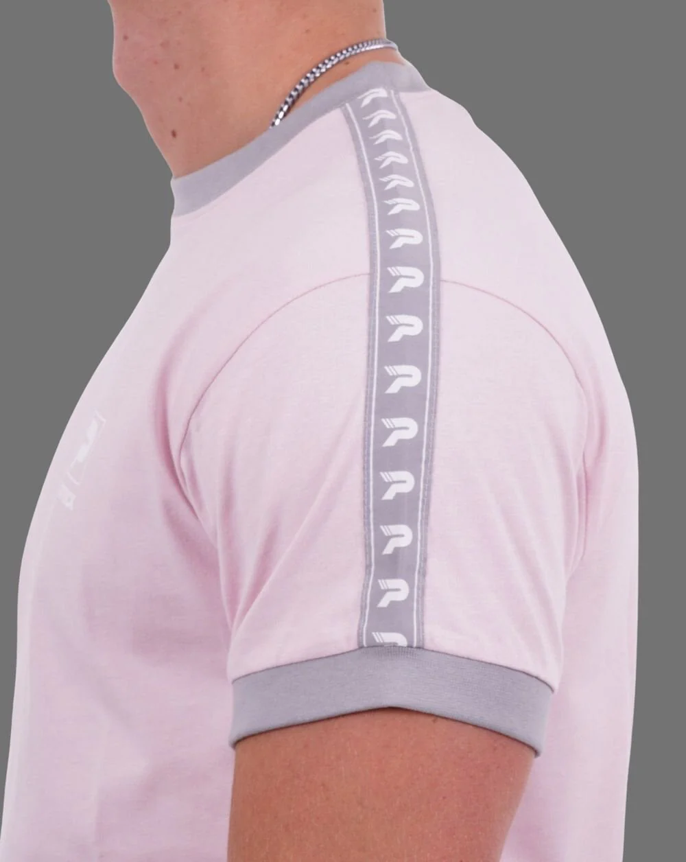 Patrick Taped Sleeve T-shirt Pink - Image 2