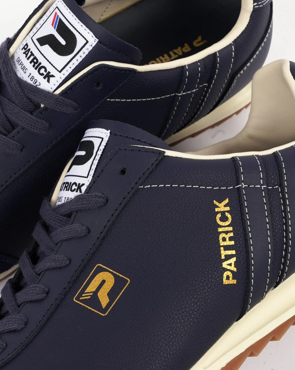 Patrick Trainers Vintage Navy - Off White - Image 4
