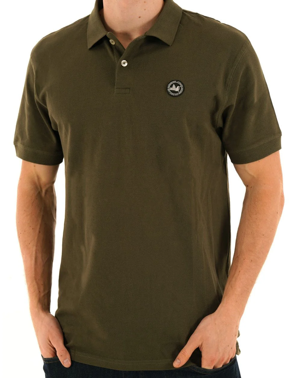 Peaceful Hooligan Cash Polo Olive - Image 3