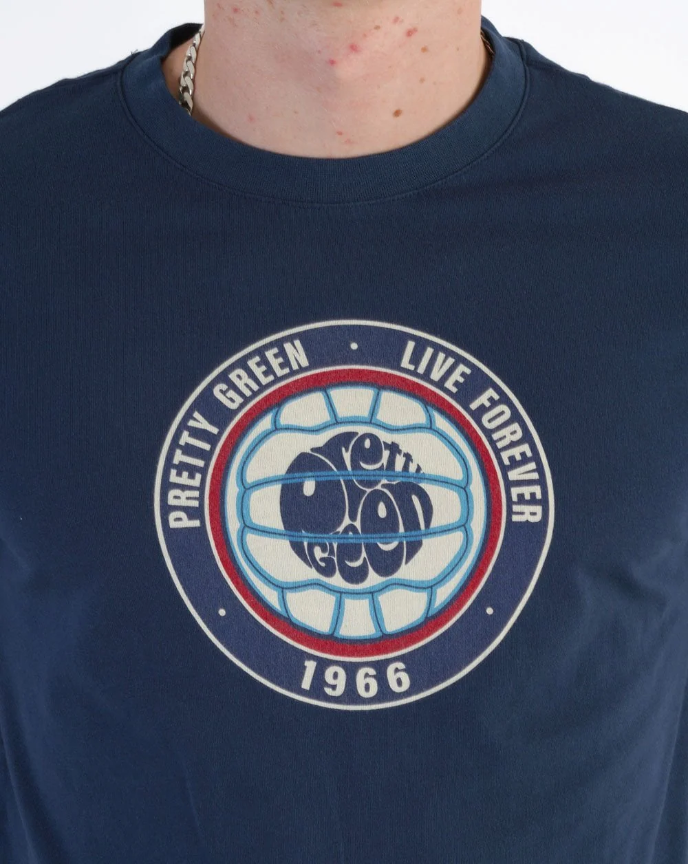 Pretty Green 1966 T-shirt Navy - Image 2