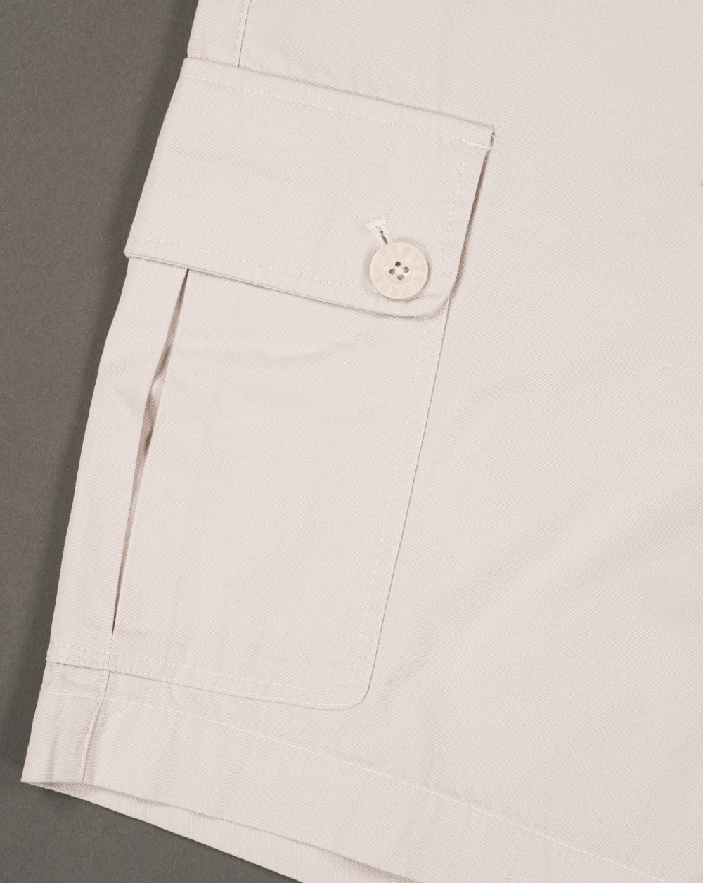 Pretty Green Bostall Cargo Shorts Stone - Image 4