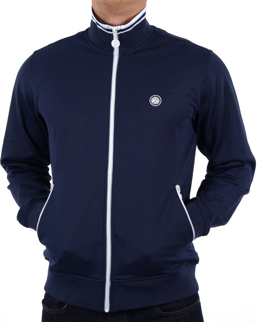 Pretty Green Boston Track Top Navy - Image 3
