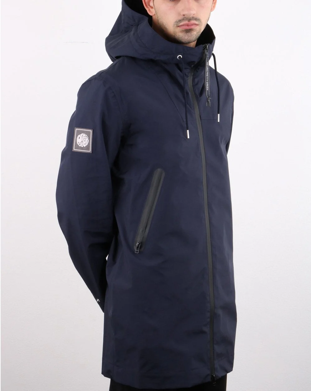 Pretty Green Cardiff Parka Navy - Image 2