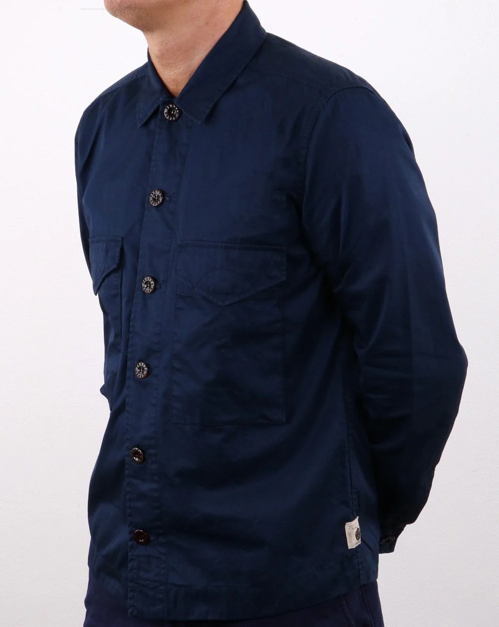 Pretty Green Conor Overshirt Navy - Image 2