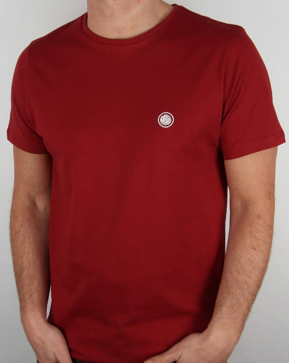 Pretty Green Crew Neck Tee Dark Red