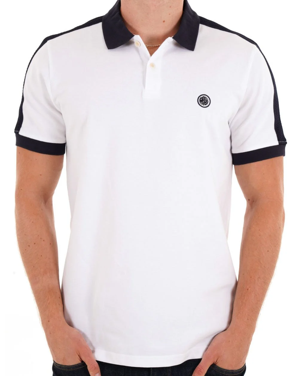 Pretty Green Denton Polo Shirt White - Image 3
