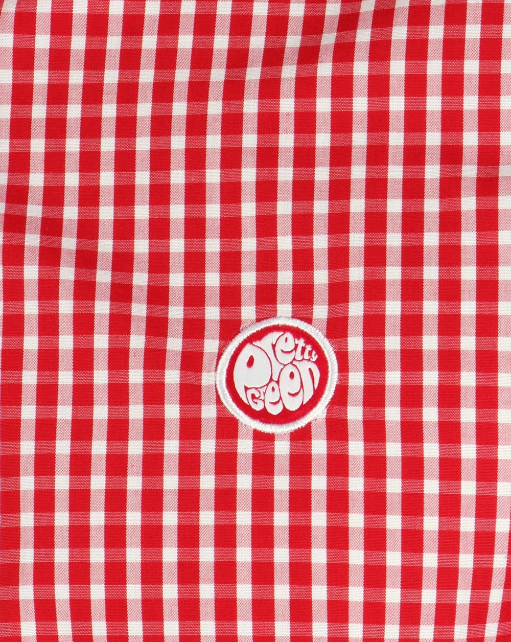 Pretty Green Ebsworth Gingham Shirt Red - Image 3