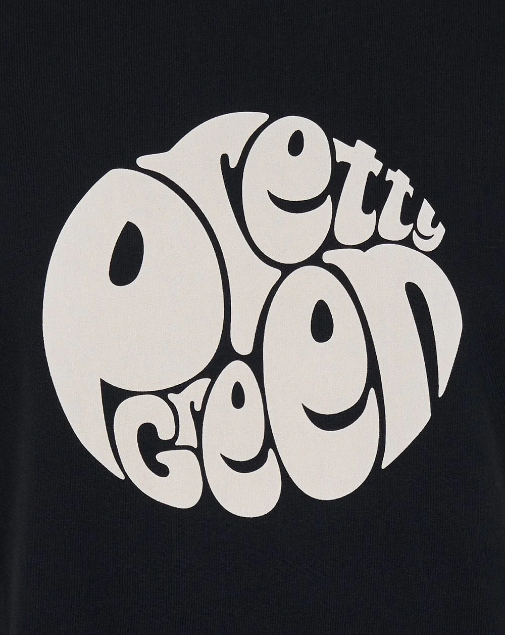 Pretty Green Gillespie Logo T Shirt Black/Grey - Image 4