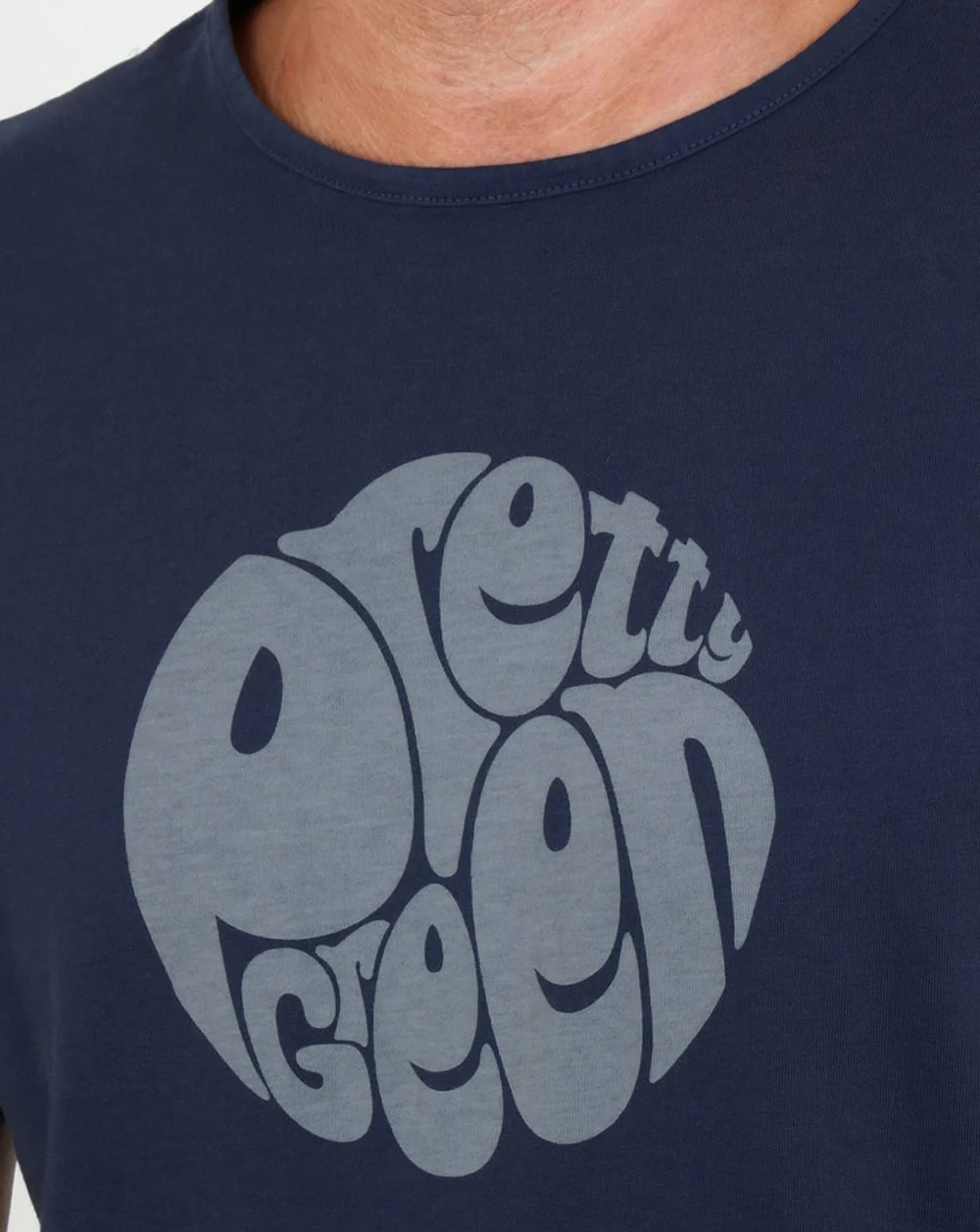 Pretty Green Gillespie Logo T Shirt Navy - Image 2