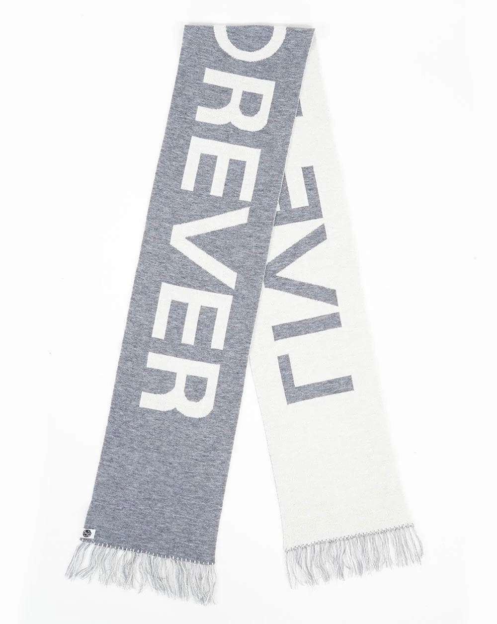 Pretty Green Live Forever Scarf Grey