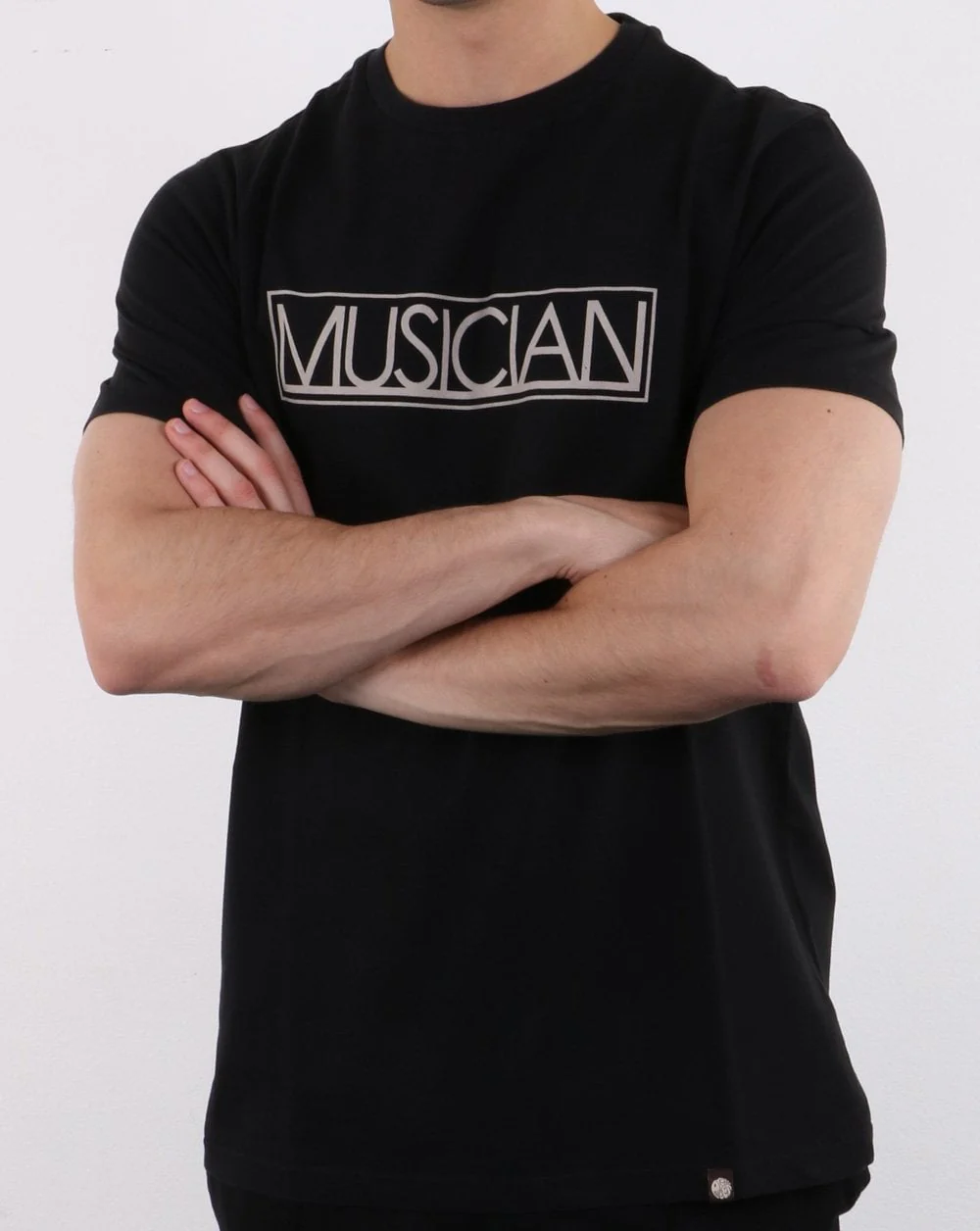 Pretty Green Musician Print T-shirt Black - Image 3