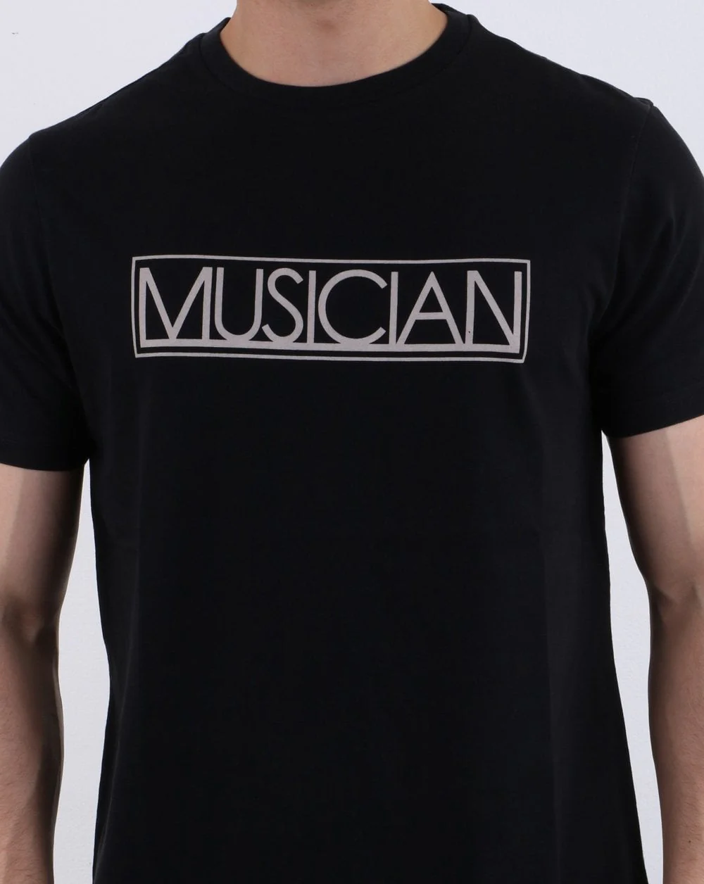 Pretty Green Musician Print T-shirt Black - Image 4