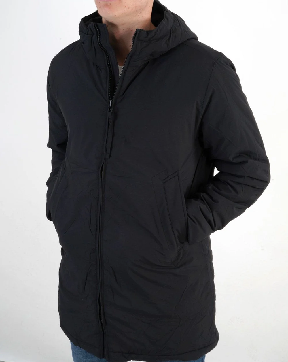 Pretty Green Oracle Quilted Parka Black - Image 2