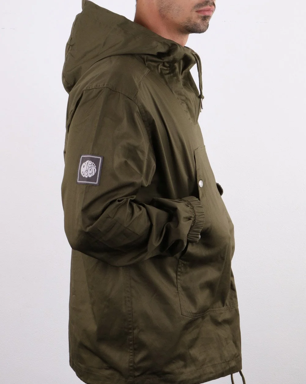 Pretty Green Overhead Jacket Military Green - Image 2