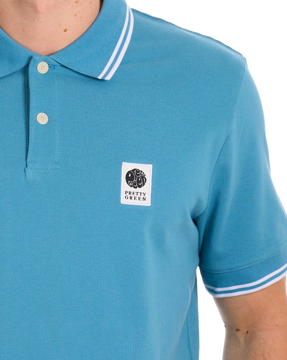 Pretty Green Rayner Polo Shirt Blue - Image 3