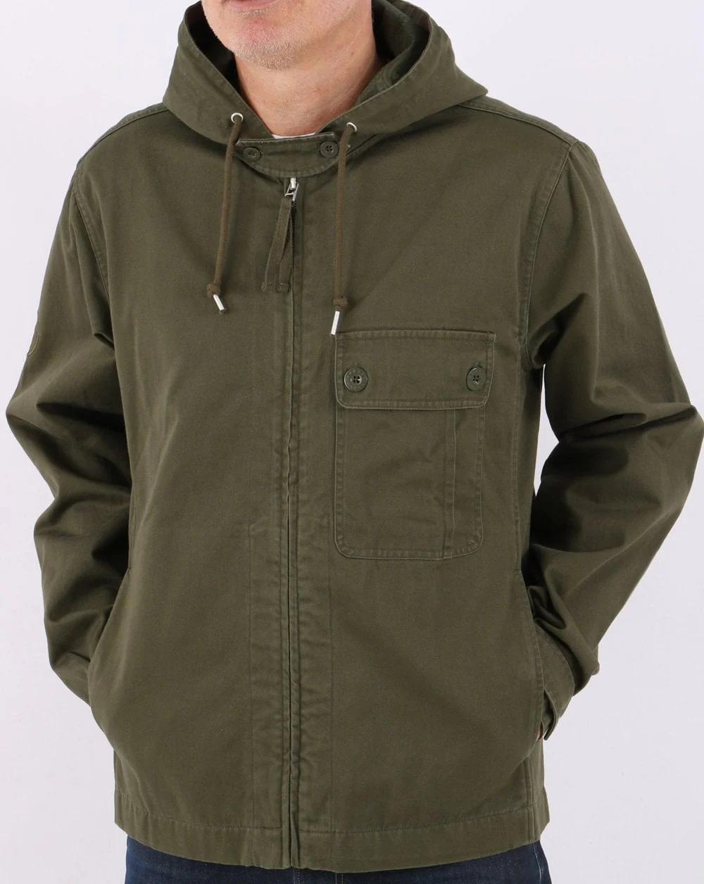 Pretty Green Sigma Cotton Jacket Khaki - Image 4