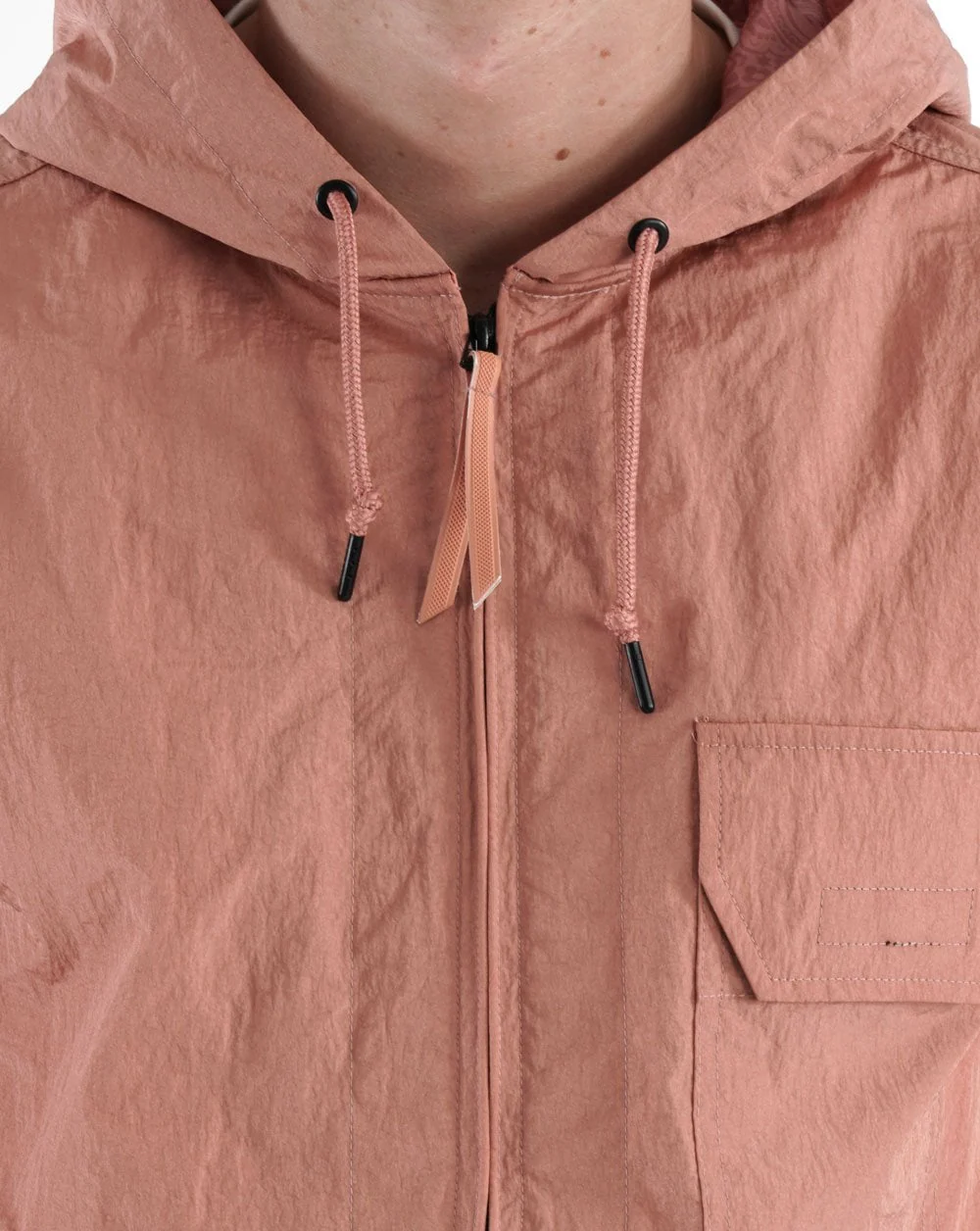 Pretty Green Stratford Hooded Overshirt Pink - Image 3