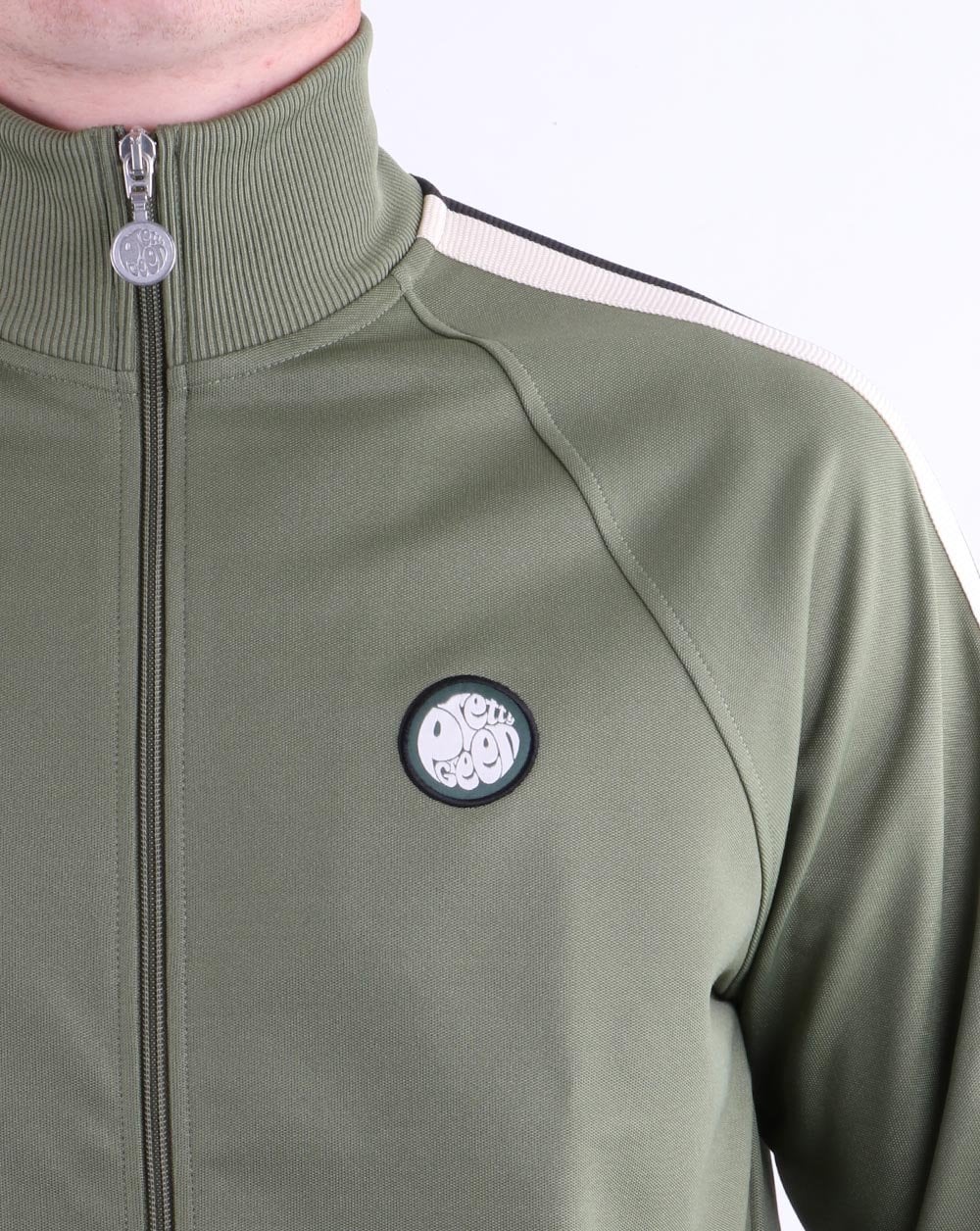 Pretty Green Tilby Track Top Khaki - Image 4