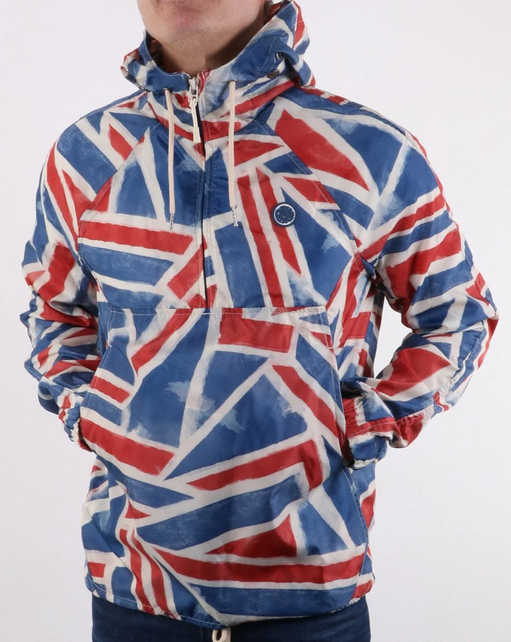 Pretty Green UJ Zip Overhead Hooded Jacket Multi - Image 3