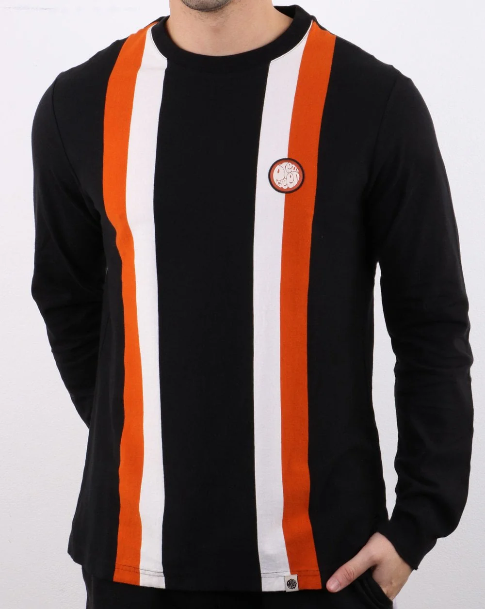 Pretty Green Workshop Long Sleeve T-shirt Black - Image 2