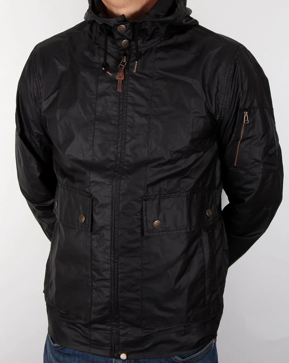 Pretty Green Wren Jacket Black - Image 3