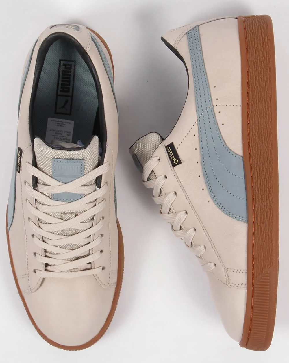 Puma Basket Gortex Trainers Birch/Slate - Image 2