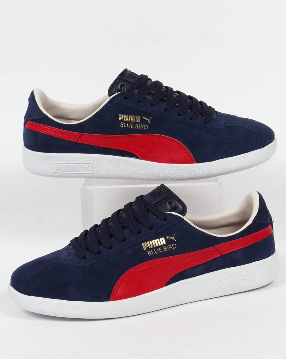 Puma Bluebird Trainers Navy/Red