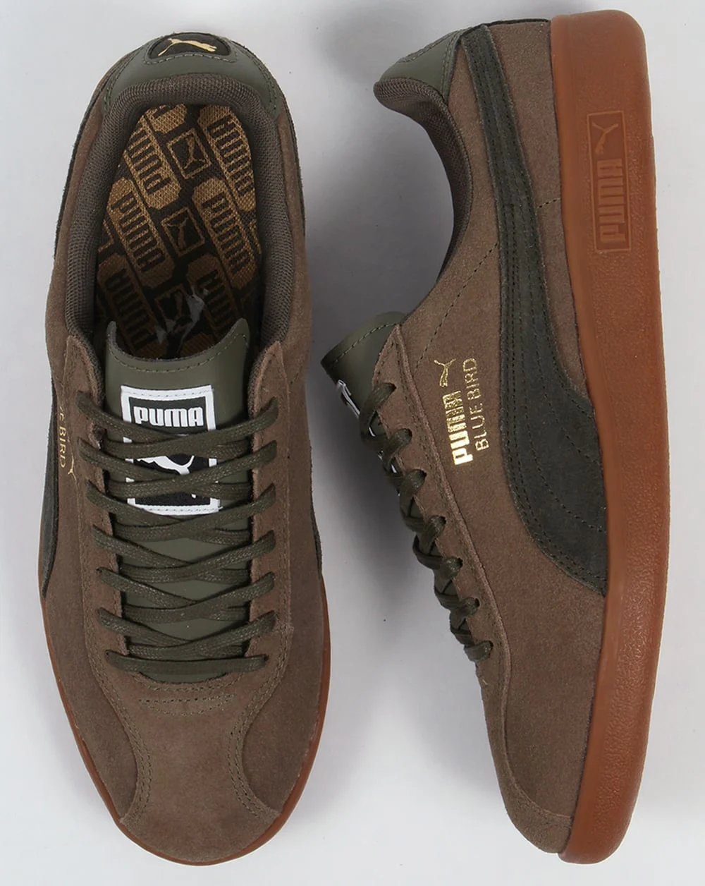 Puma Bluebird Trainers Olive/Forest - Image 2