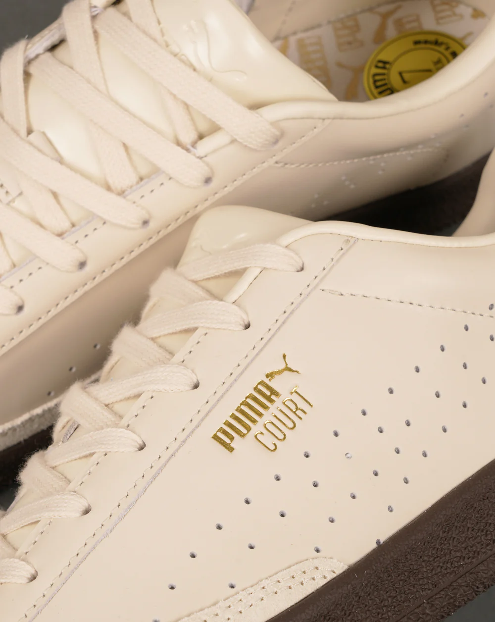 Puma Court Trainers Off White - Image 3
