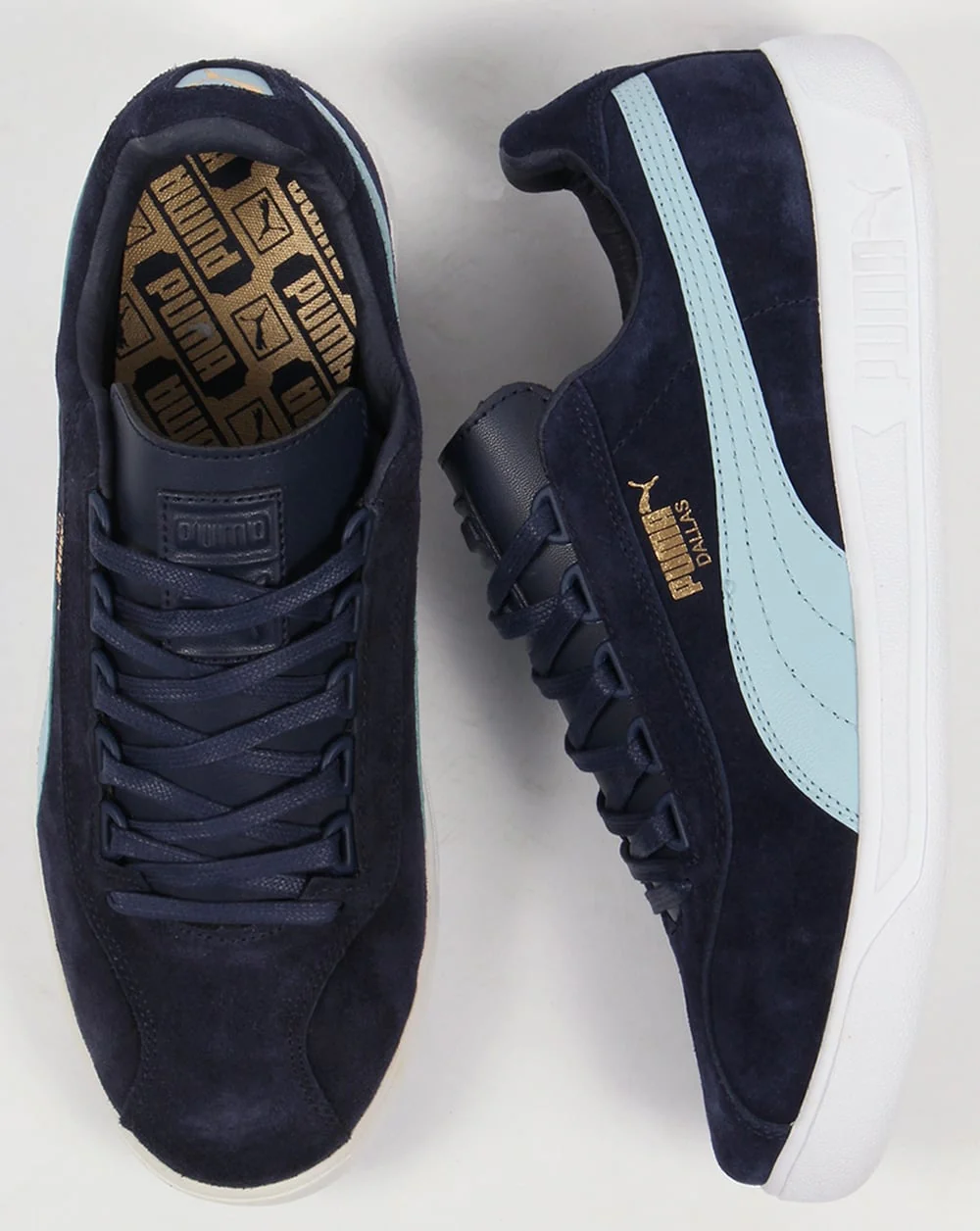 Puma Dallas Trainers Navy/Sky Blue - Image 2