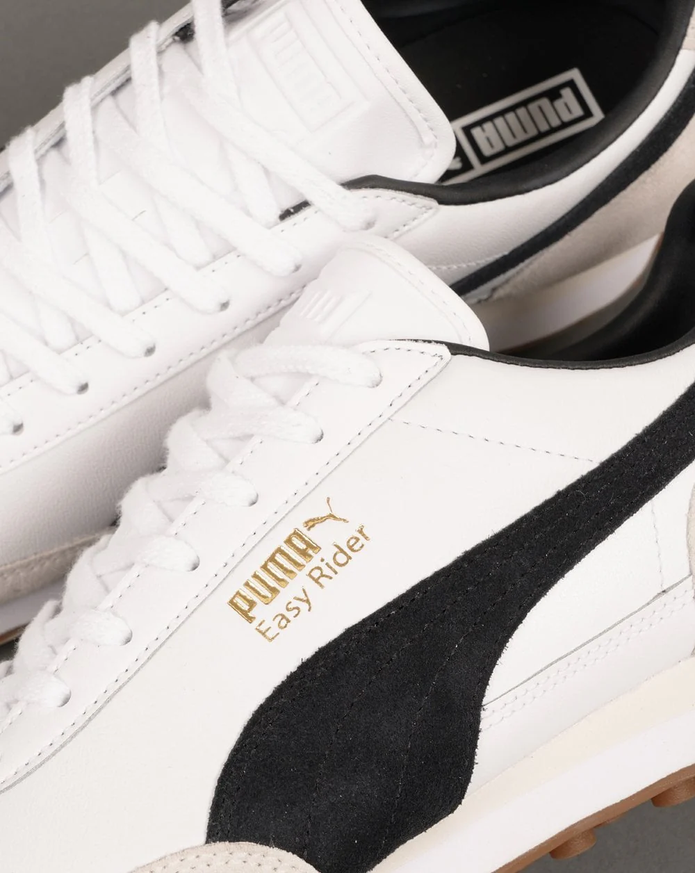 Puma Easy Rider Mix Trainers White/Black - Image 3