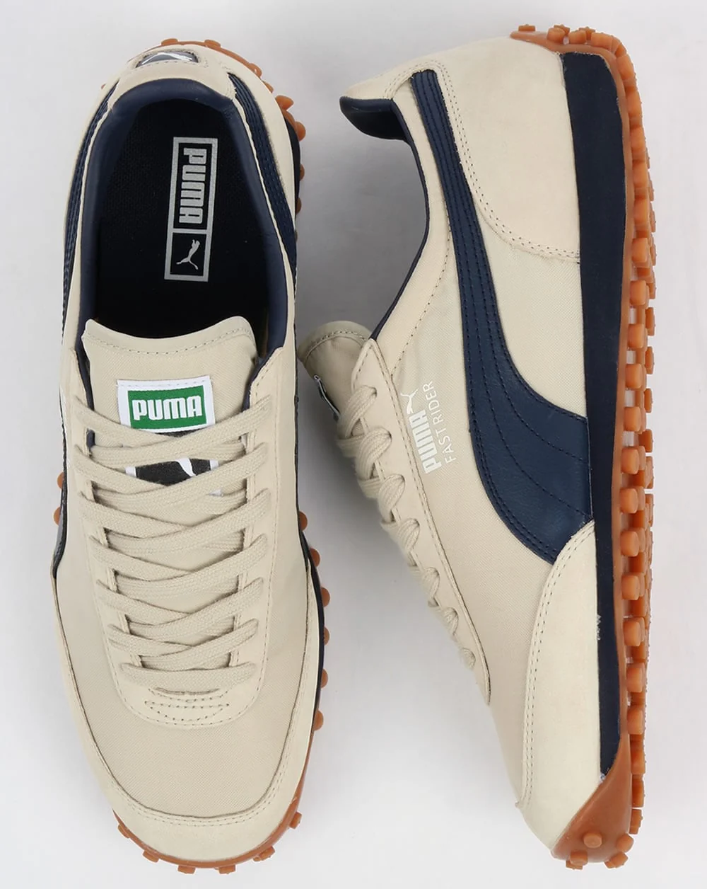 Puma Fast Rider OG Trainers Birch/Navy/White - Image 2