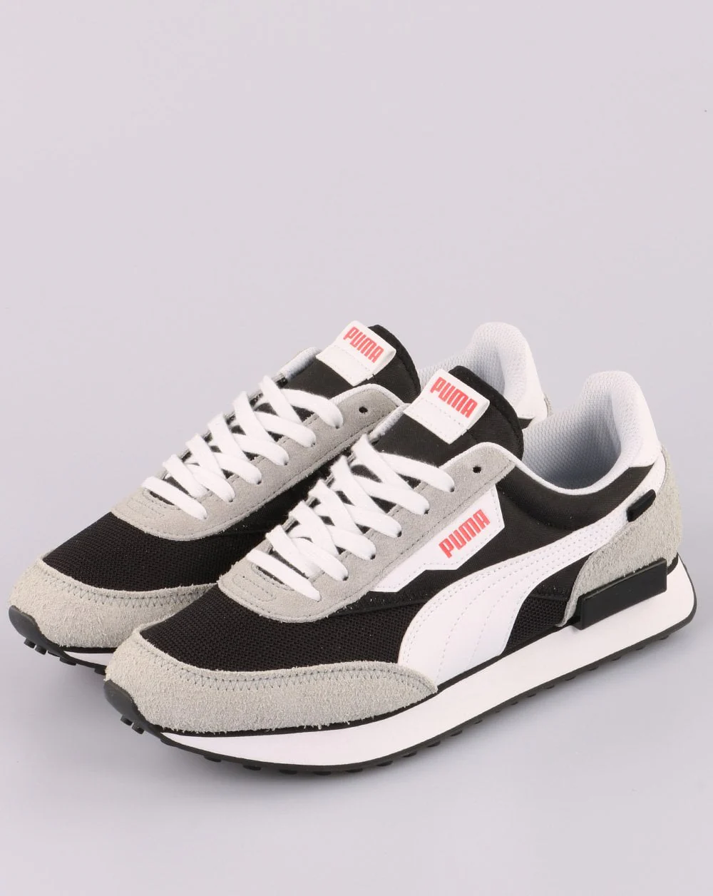 Puma Future Rider Vintage Trainers Black/Grey - Image 3