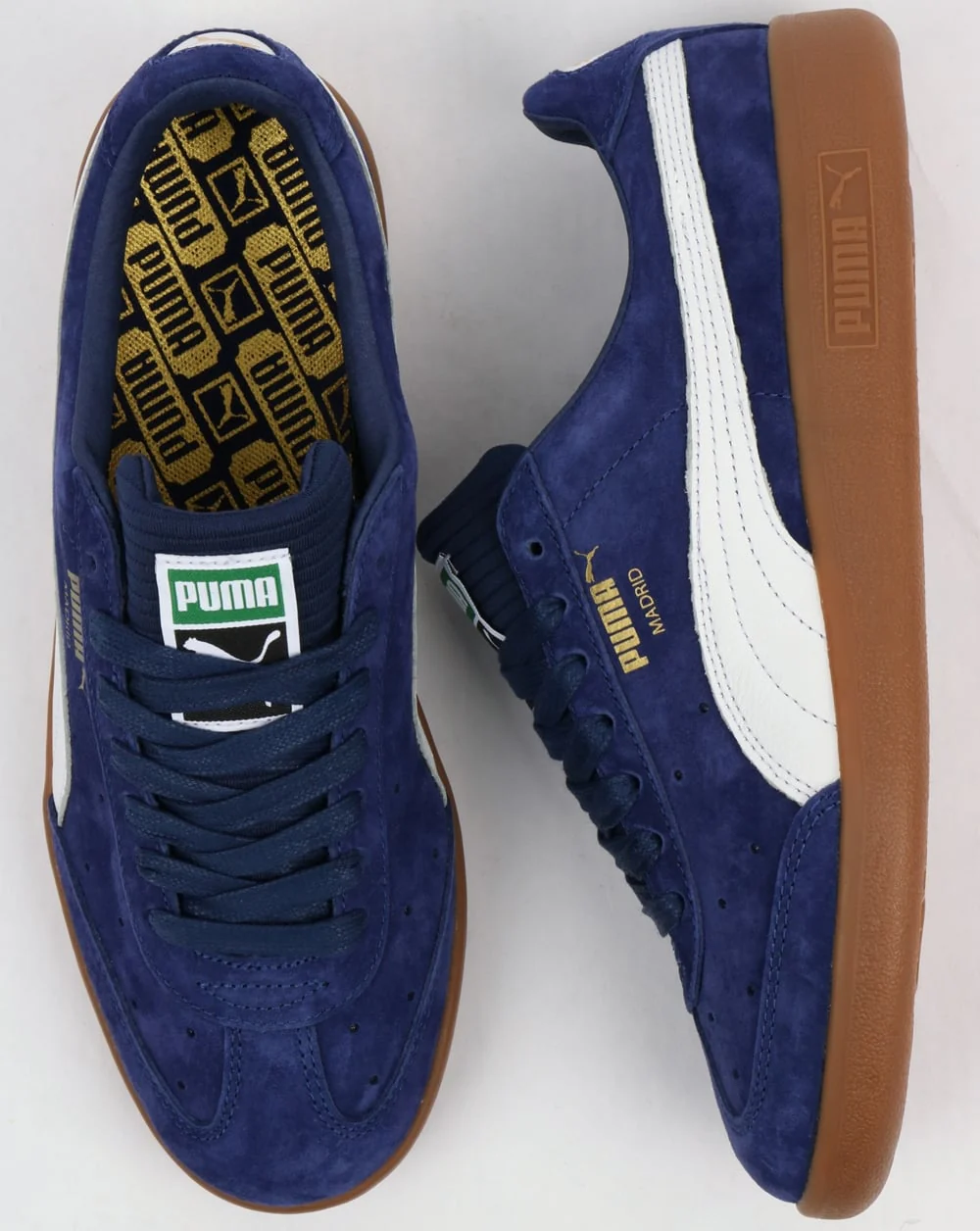 Puma Madrid Lux Trainers Blue Depth/White - Image 2