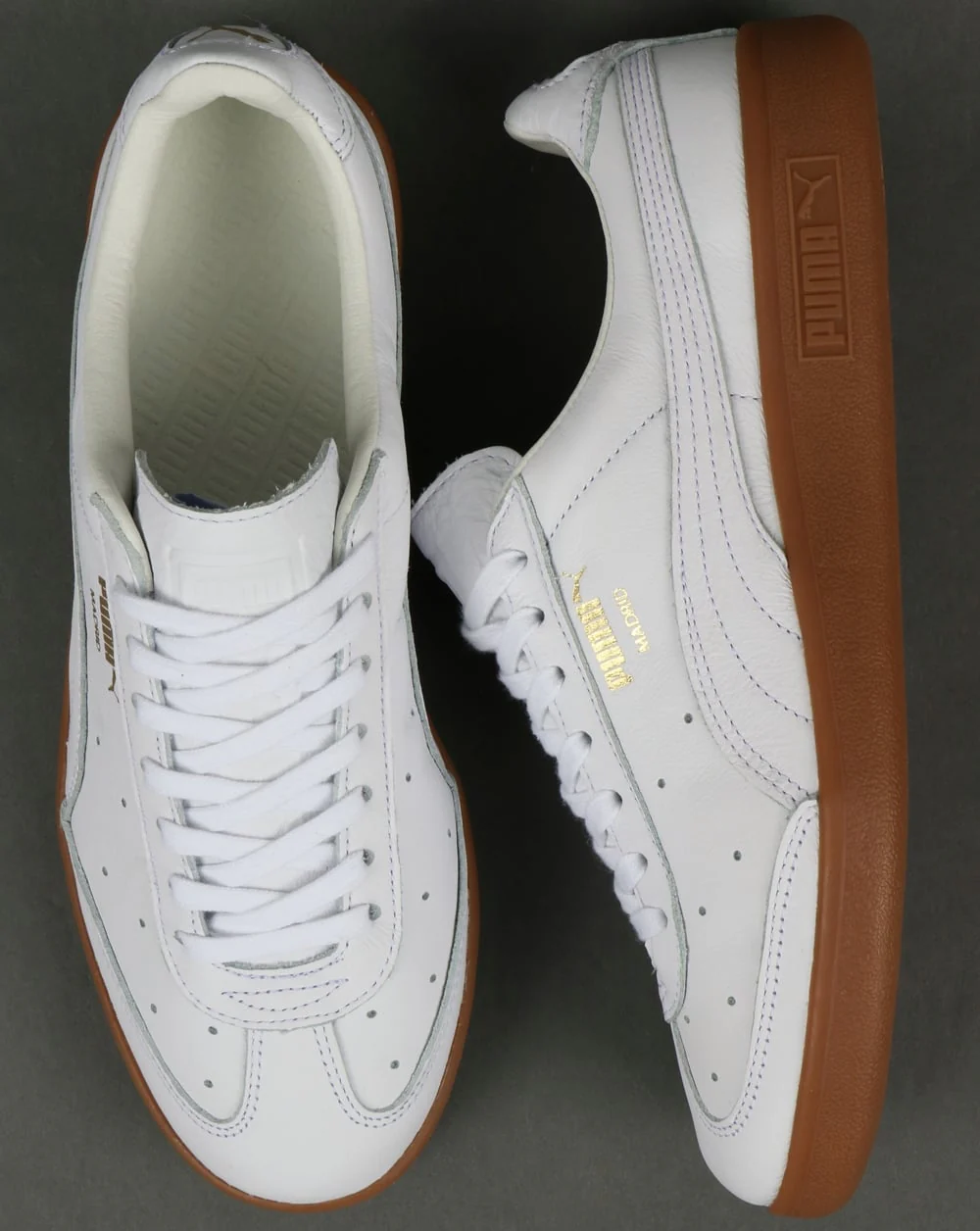 Puma Madrid Premium Trainers White - Image 2