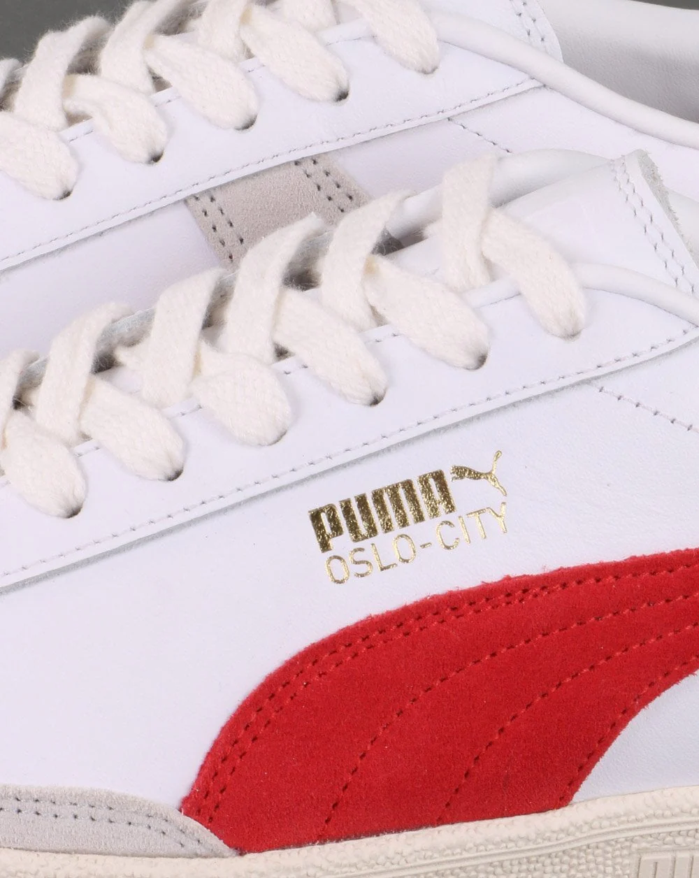 Puma Oslo City Prm Trainer White/Red - Image 4