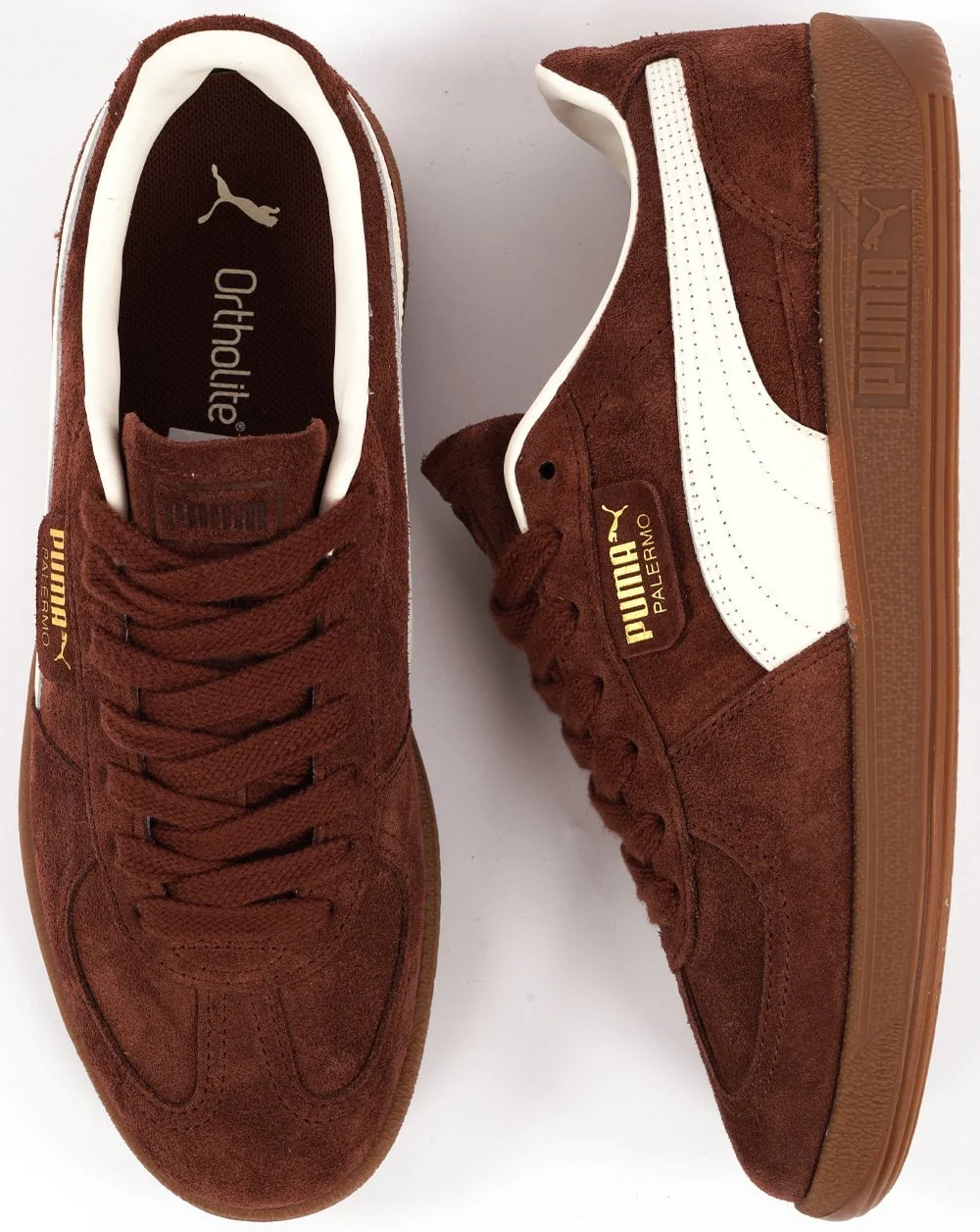Puma Palermo Trainer Chocotart/Warm White - Image 4