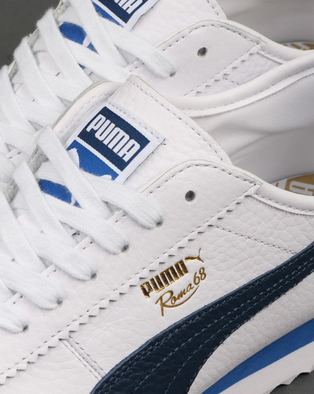 Puma Roma 68 Vintage Trainer White/Dark Denim - Image 4