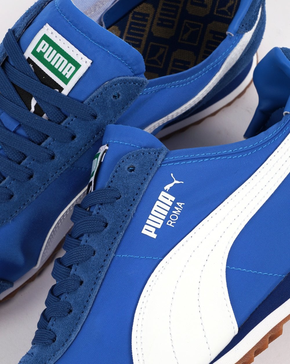Puma Roma OG Nylon Trainer Royal Blue/White - Image 3