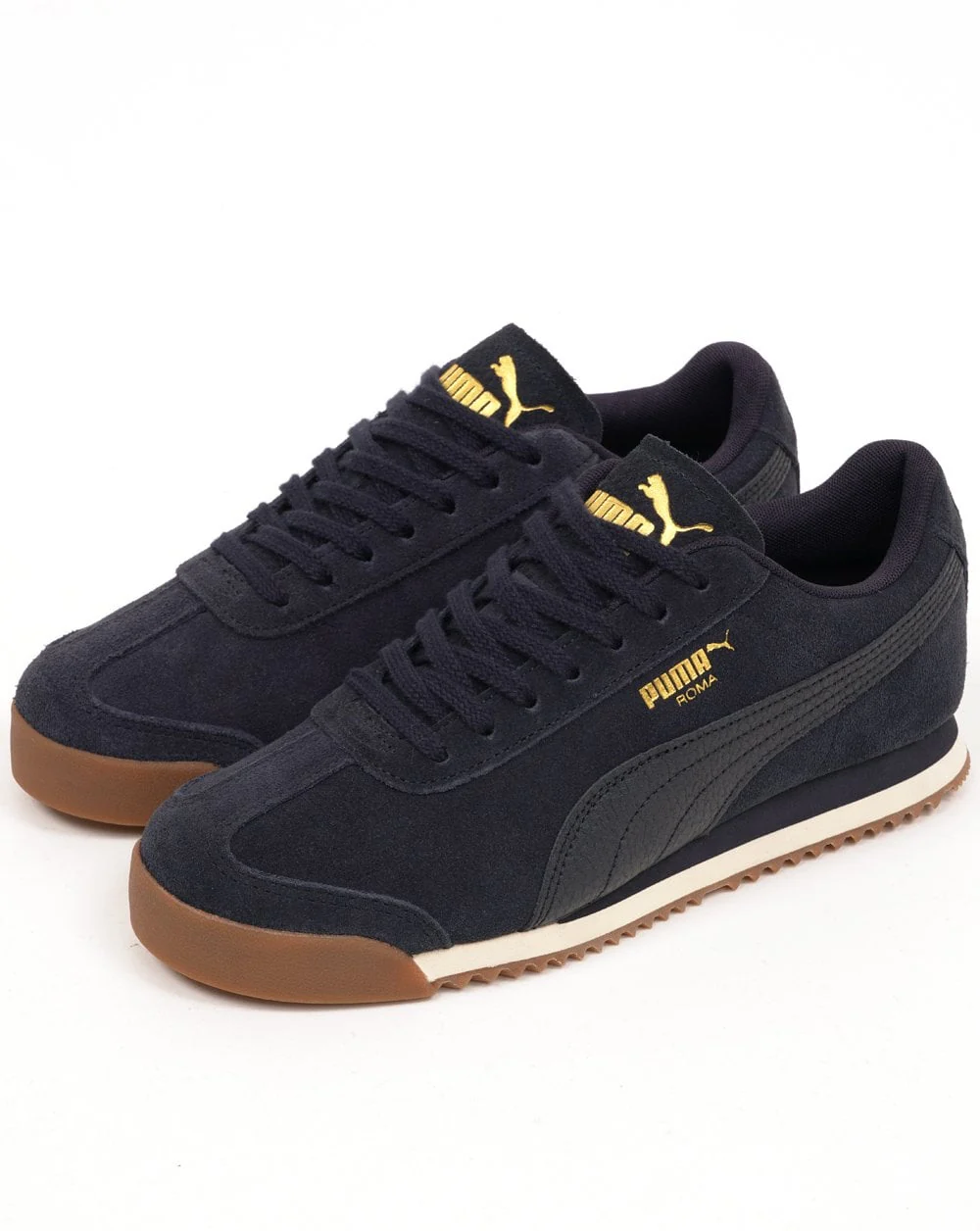 Puma Roma Suede Trainers Navy - Image 2