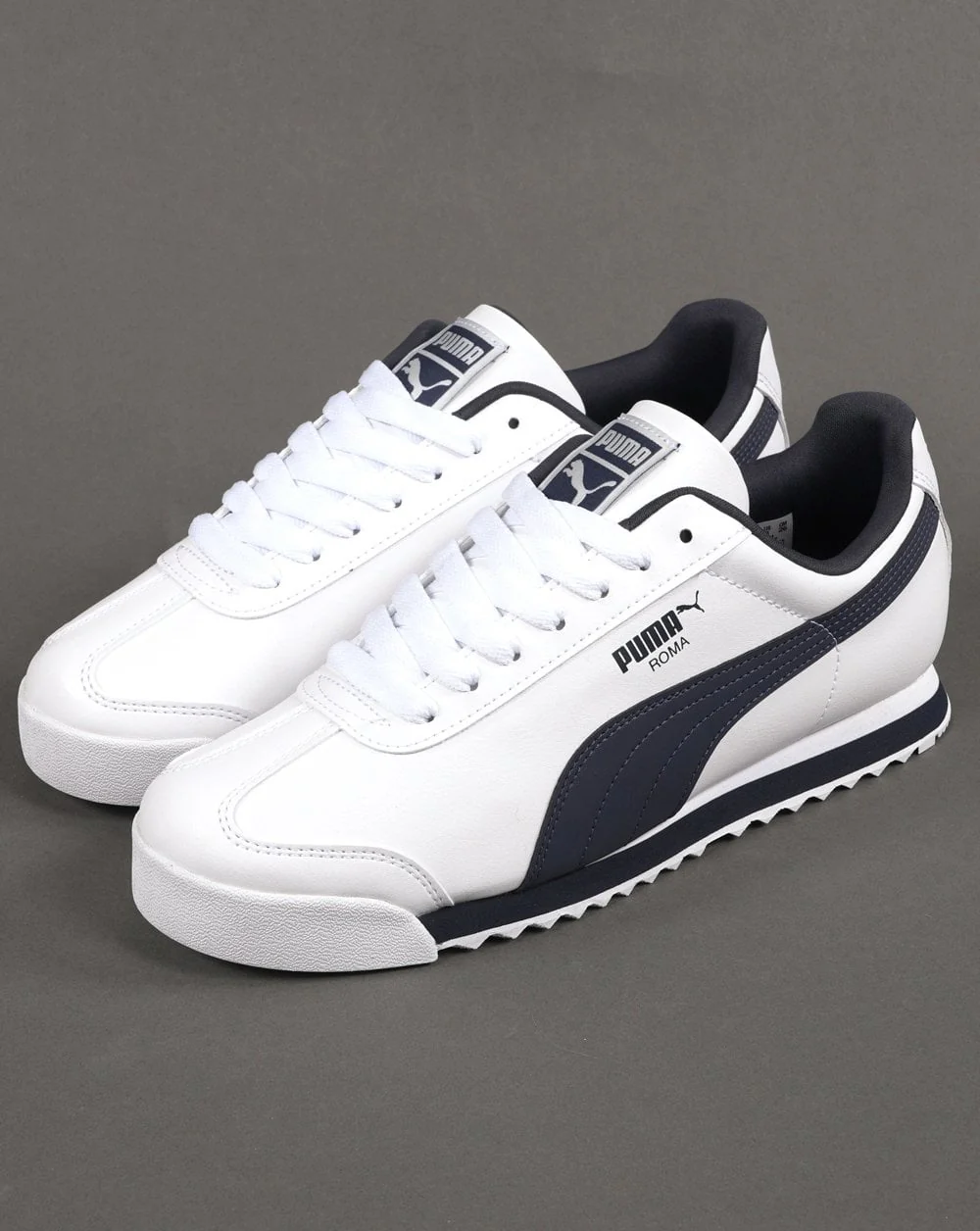 Puma Roma Trainer Exclusive White / DK Navy - Image 2