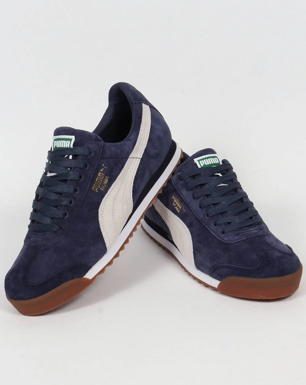 Puma Roma Trainers Navy/White - Image 3