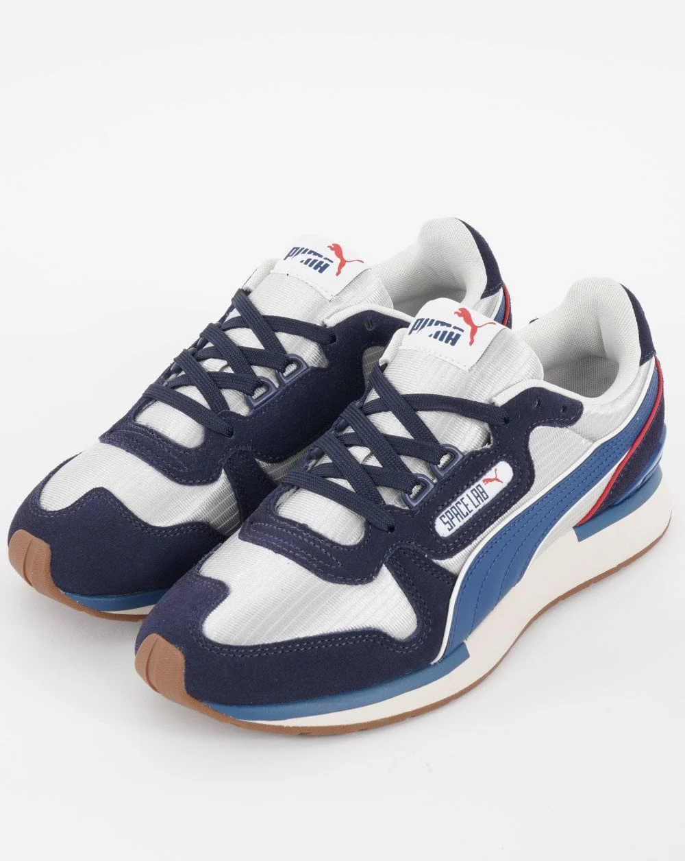 Puma Space Lab Trainer Silver Grey/Navy - Image 3