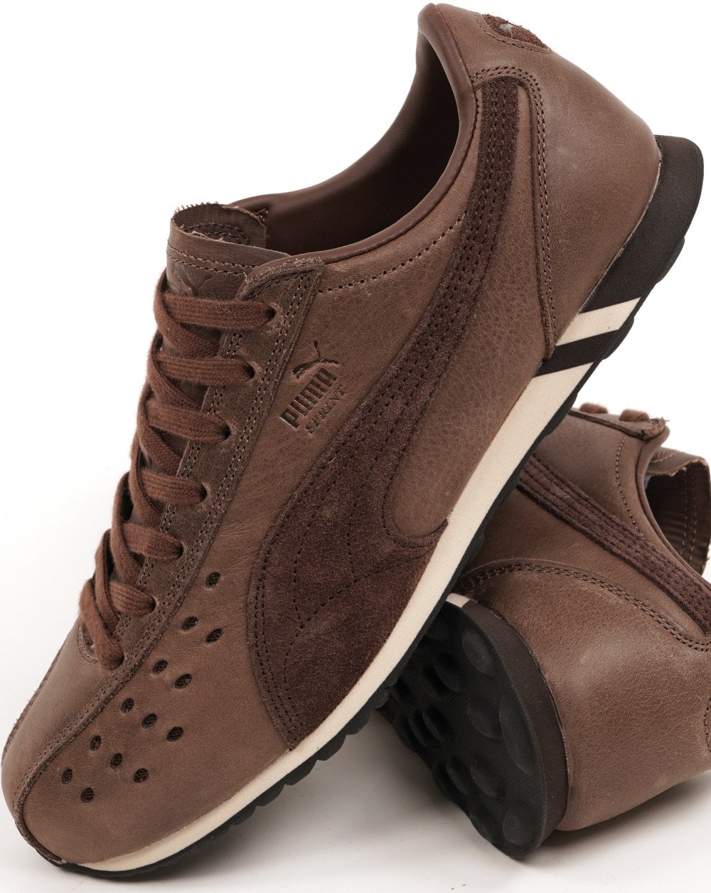 Puma Sprint Premium Trainers Espresso Brown - Image 3