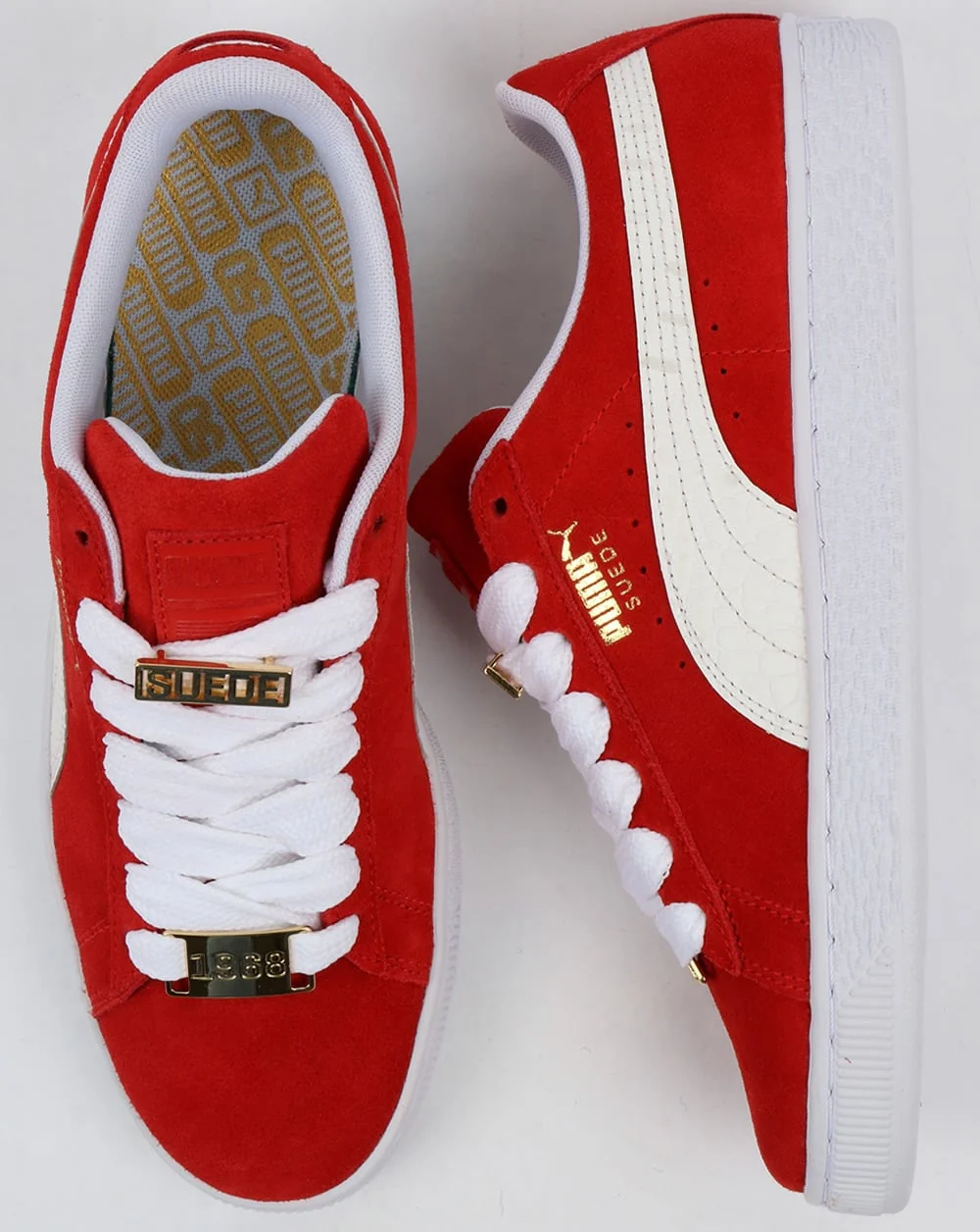 Puma Suede Classic Bboy Fabulous Trainers Red/white - Image 2