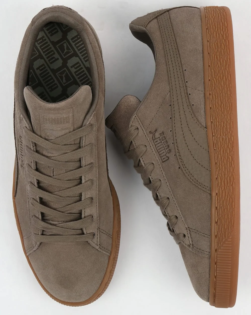Puma Suede Classic Premium Trainers Falcon Grey - Image 2