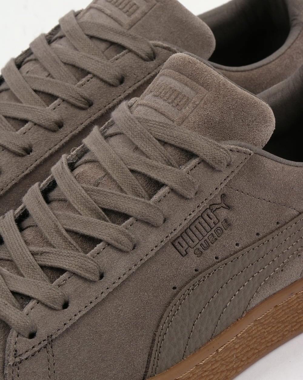 Puma Suede Classic Premium Trainers Falcon Grey - Image 4
