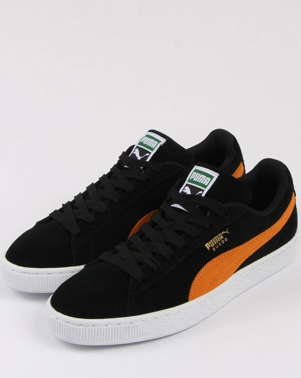 Puma Suede Classic Trainer Black/orange - Image 3