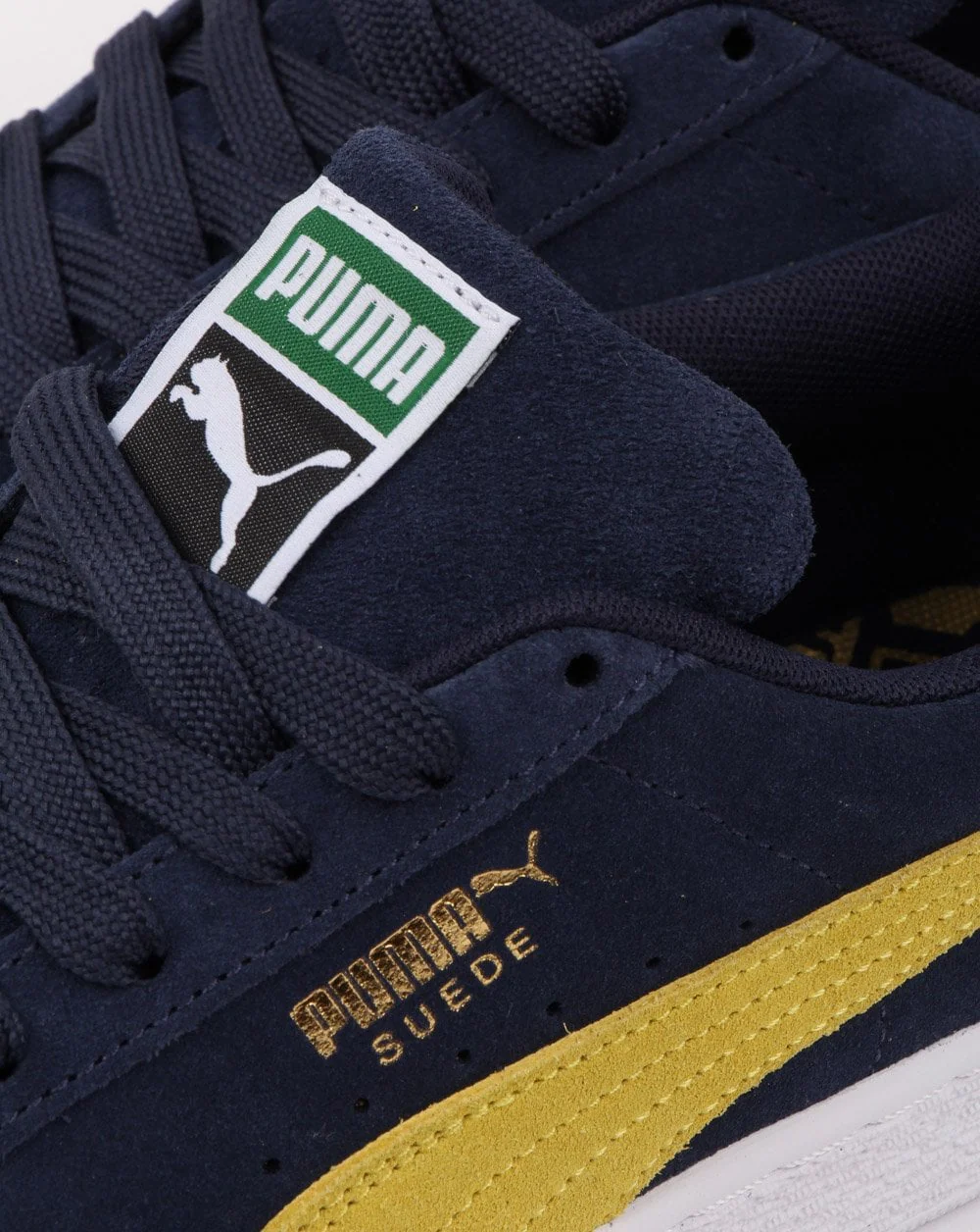 Puma Suede Classic Trainer Navy/Yellow - Image 4